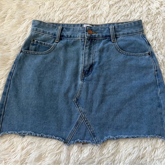 Princess Polly Hallie Denim Mini Skirt - Size 6 - Picture 4 of 4